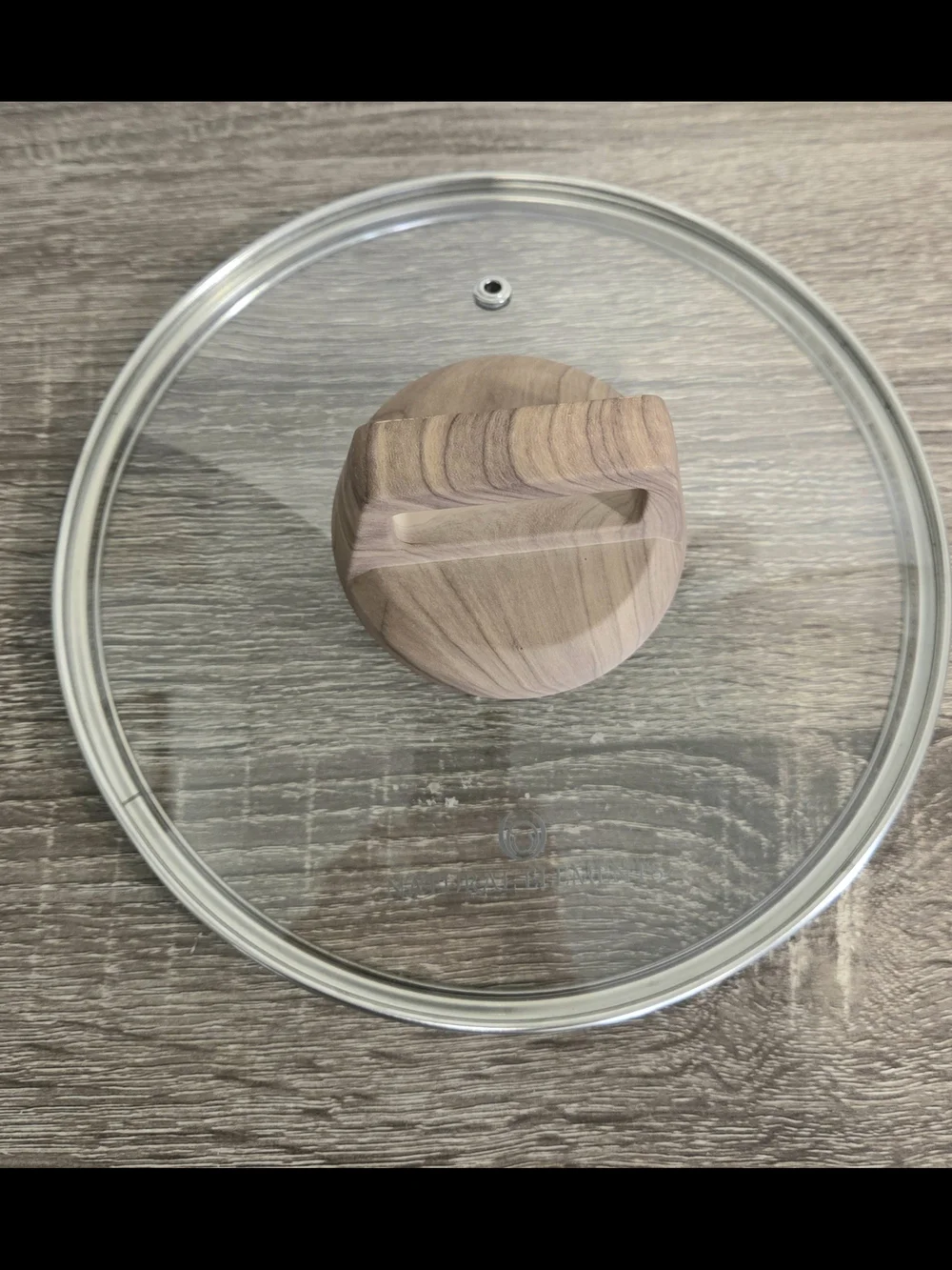 Natural Elements Woodstone Glass Lid  8 1/4” Replacement Lid.